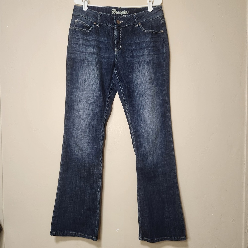 Wrangler Bootcut Jeans Dark‎ Wash Womens Size 11x34